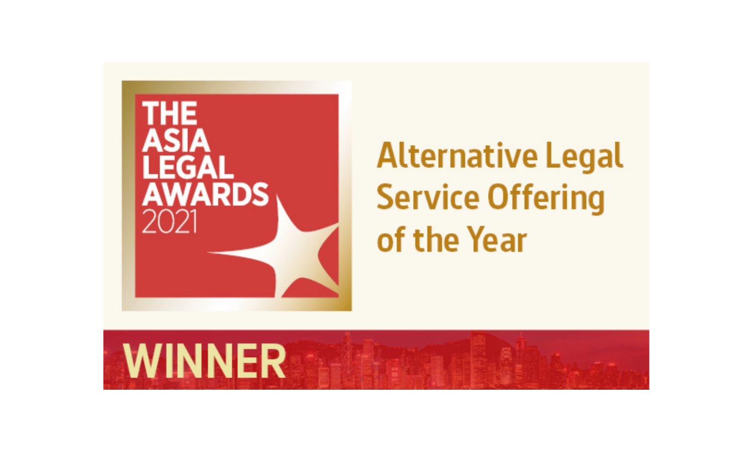 Winner of the Asia Alternative Legal Service Offering of the Year